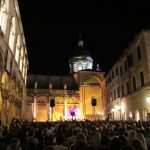 Unique performance in front of Cathedral 2 Vocal groups in front of the Cathedral 2 photo by Nora Novak