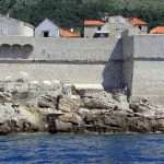 Warning signs at Buža