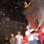Wonderful reception of golden water polo players at Stradun 4 Golden water polo players at Stradun 12 photo by Nora Novak