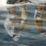 Sea salt harvest in Ston