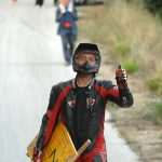 Homemade roller cart race in Konavle