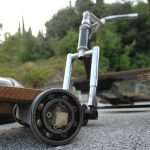 Homemade roller cart race in Konavle