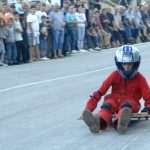 Homemade roller cart race in Konavle