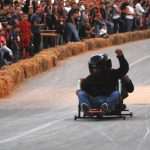 Homemade roller cart race in Konavle