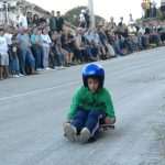 Homemade roller cart race in Konavle