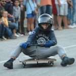 Homemade roller cart race in Konavle