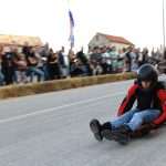 Homemade roller cart race in Konavle