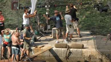 Bollywood's Newest Film Set 1 Film crew in Dubrovnik