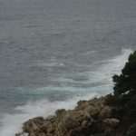 Goodbye Sunshine, Hello Rain 1 Rain and rough sea in Dubrovnik