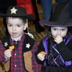 Big dance party for masked children 19