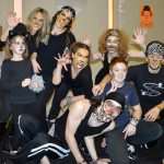 Big dance party for masked children 30