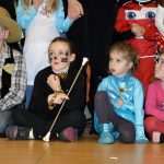 Big dance party for masked children 35