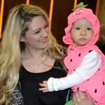 Big dance party for masked children 39