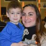 Big dance party for masked children 45