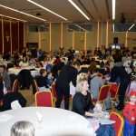 Big dance party for masked children 46