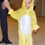 Big dance party for masked children 50