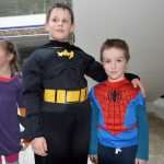 Big dance party for masked children 54