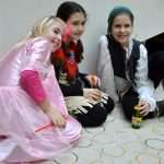 Big dance party for masked children 56