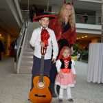 Big dance party for masked children 9