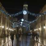 First Christmas light decorations on Stradun! 5 Christmas lights