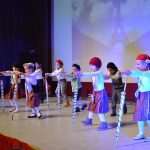 Little children from kindergarten Pile held their Christmas