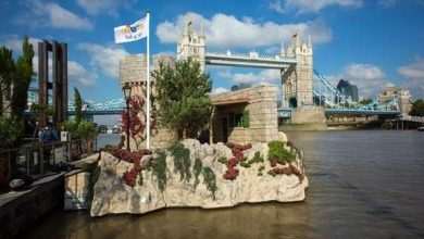 Croatian islands moved to London, on the River Thames 1 htz
