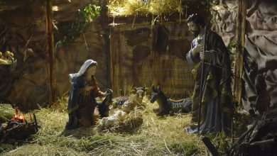 Thousands Lights to Celebrate the Meaning of Christmas 15 nativity st michael