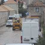 The Movie Set Expands: Star Wars Team 'Took' the Parking above Banje 5 star wars parking006