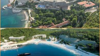 Before Renovation: Breathtaking Drone Flight Over a Demolished Resort Kupari 1 Kupari Main Complex