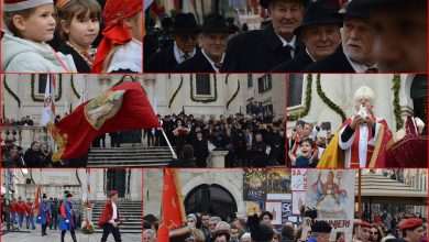 Photo Gallery: White Doves, Traditional Costumes, People Honoring Our Patron, St. Blaise 8 Candlemass Opening