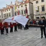 Photo Gallery: White Doves, Traditional Costumes, People Honoring Our Patron, St. Blaise 3 Kandelora Candle Mass Opening 1