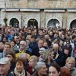 Photo Gallery: White Doves, Traditional Costumes, People Honoring Our Patron, St. Blaise 24 Kandelora Candle Mass Opening 22
