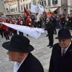 Photo Gallery: White Doves, Traditional Costumes, People Honoring Our Patron, St. Blaise 54 Kandelora Candle Mass Opening 52