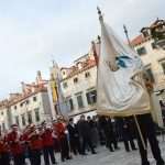 Photo Gallery: White Doves, Traditional Costumes, People Honoring Our Patron, St. Blaise 8 Kandelora Candle Mass Opening 6