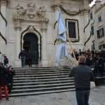 Photo Gallery: White Doves, Traditional Costumes, People Honoring Our Patron, St. Blaise 10 Kandelora Candle Mass Opening 8