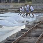 Video and Photo Gallery: We Spent a Day in a Saltern Ston Picking Up 'Fleur de Sel'... 5 Salt Collecting Ston 3