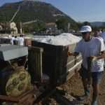 Video and Photo Gallery: We Spent a Day in a Saltern Ston Picking Up 'Fleur de Sel'... 34 Salt Collecting Ston 32