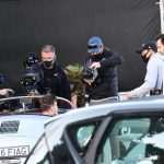 Laid-Back Nicolas Cage Gladly Poses with Fans in Cavtat Wearing a Pink Leather Jacket 13 Nicolas Cage Pedro Pascal "The Unberable Weigt of Massive Talent" Filming