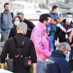 Laid-Back Nicolas Cage Gladly Poses with Fans in Cavtat Wearing a Pink Leather Jacket 14 Nicolas Cage Pink Jacket Pedro Pascal "The Unberable Weigt of Massive Talent" Filming