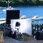Laid-Back Nicolas Cage Gladly Poses with Fans in Cavtat Wearing a Pink Leather Jacket 22 Nicolas Cage Pedro Pascal "The Unberable Weigt of Massive Talent" Filming
