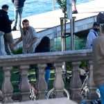 Laid-Back Nicolas Cage Gladly Poses with Fans in Cavtat Wearing a Pink Leather Jacket 23 Nicolas Cage Pedro Pascal "The Unberable Weigt of Massive Talent" Filming