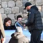 Laid-Back Nicolas Cage Gladly Poses with Fans in Cavtat Wearing a Pink Leather Jacket 5 Nicolas Cage Pedro Pascal "The Unberable Weigt of Massive Talent" Filming