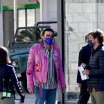Laid-Back Nicolas Cage Gladly Poses with Fans in Cavtat Wearing a Pink Leather Jacket 45 Nicolas Cage Pink Jacket Pedro Pascal "The Unberable Weigt of Massive Talent" Filming