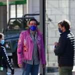Laid-Back Nicolas Cage Gladly Poses with Fans in Cavtat Wearing a Pink Leather Jacket 49 Nicolas Cage Pink Jacket Pedro Pascal "The Unberable Weigt of Massive Talent" Filming