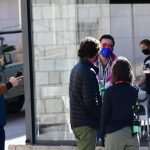 Laid-Back Nicolas Cage Gladly Poses with Fans in Cavtat Wearing a Pink Leather Jacket 50 Nicolas Cage Pink Jacket Pedro Pascal "The Unberable Weigt of Massive Talent" Filming