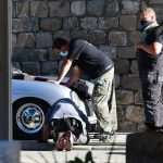 Laid-Back Nicolas Cage Gladly Poses with Fans in Cavtat Wearing a Pink Leather Jacket 8 Nicolas Cage Pedro Pascal "The Unberable Weigt of Massive Talent" Filming