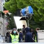 Nicolas Cage Pedro Pascal filming of "The Unbearable Weight of Massive Talent"