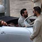 Nicolas Cage Pedro Pascal filming of "The Unbearable Weight of Massive Talent"