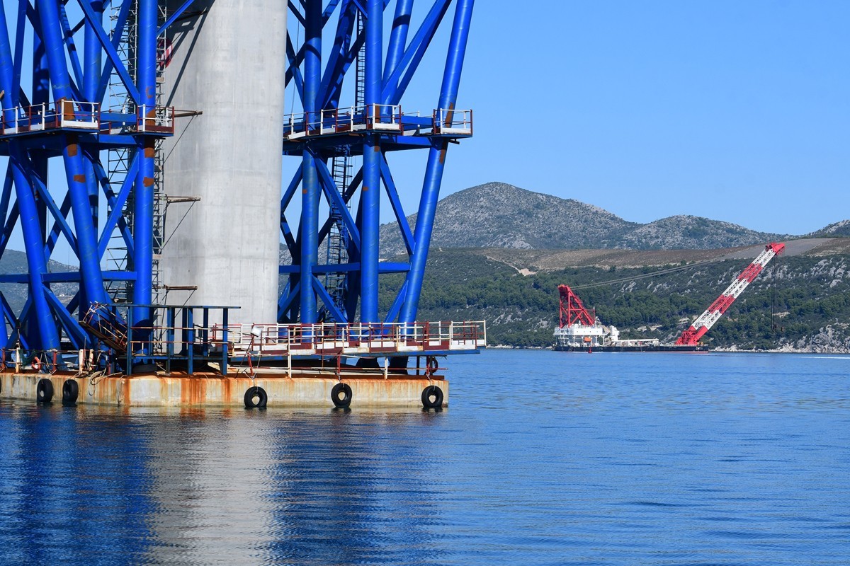 Works in Full Swing: Pelješac Bridge to be Completed Next July