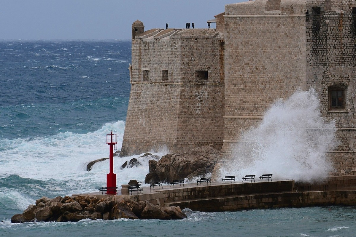 Stormy weather in Dubrovnik